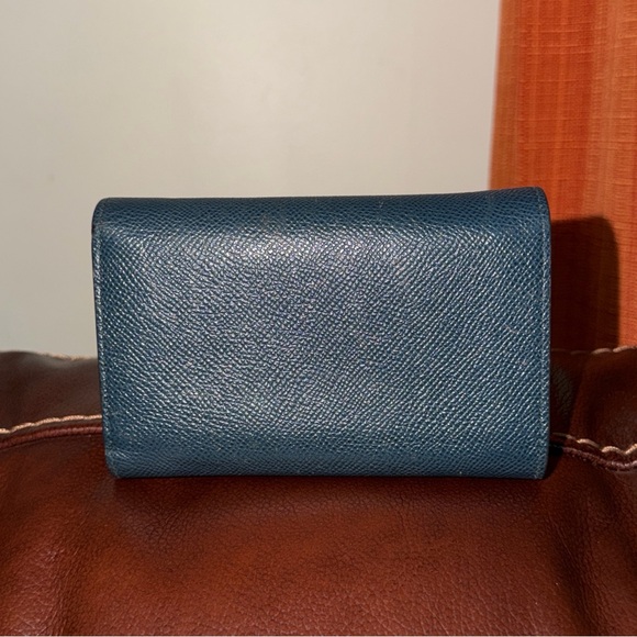 ‼️Authentic MCM Blue Leather Trifold Wallet - Picture 9 of 16